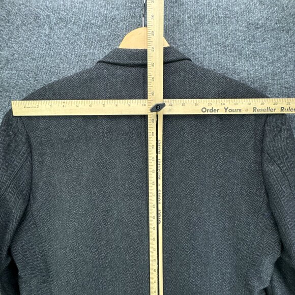 Joseph Abboud Sport Coat Mens XL Gray Herringbone Wool Blend Elbow Patch Blazer - Picture 13 of 16